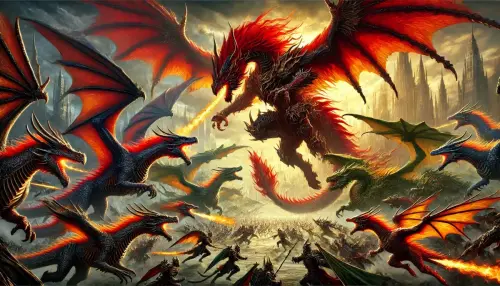 Xarandu and his army charge into the enemy army